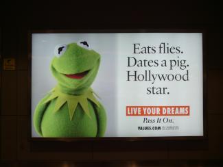 An inspirational poster at the Denver airport