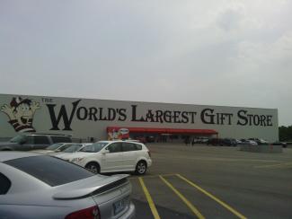 This shop was at the gas station where I stopped to change my tire.