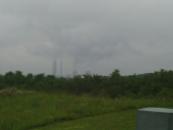 A generating station of in the distance