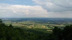 View to the south from the top of the hawk watch