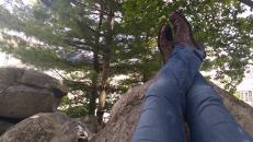My view from the rocks when I'm in relaxation mode