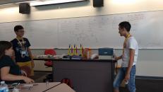 Preparing for the rocket launch