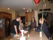 Sitting around the birthday deep-fryer