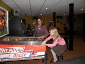 Playing pinball with Cameran